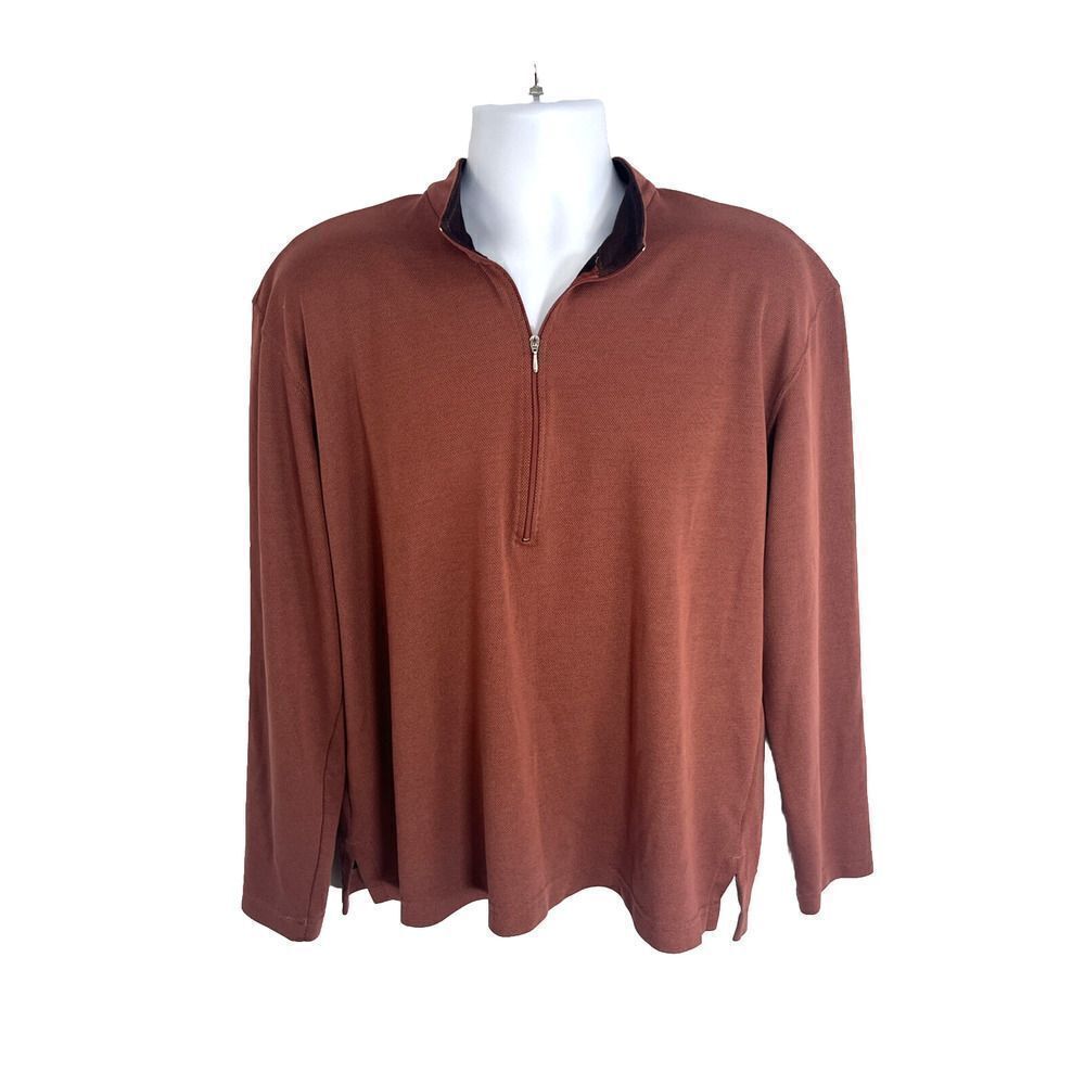 L.L. Bean Base Layer Shirt Mens XL 1/4 Zip Pullover Hiking Gorpcore Vintage Rare